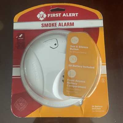 First Alert SA303CN3 Battery Powered Smoke Alarm With Silence Button NEW SEALED 