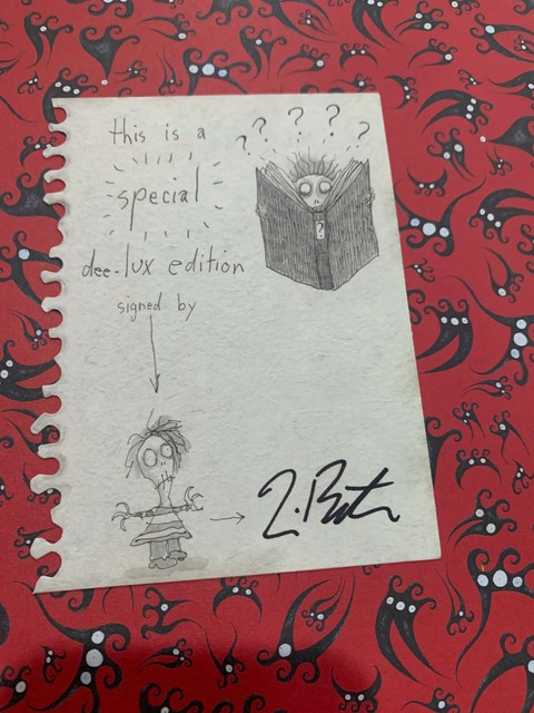 The Art of Tim Burton RARE Deluxe Hand Signed Book and Lithograph ...