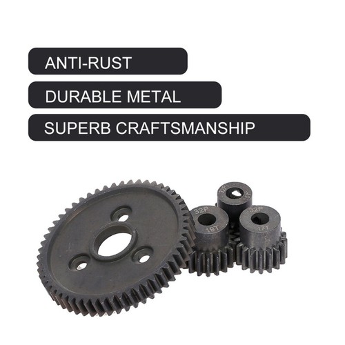 Model Car Supplies Metal Motor Gear for 54T / 15T 17T 19T Gear Toy Car - Picture 3 of 8