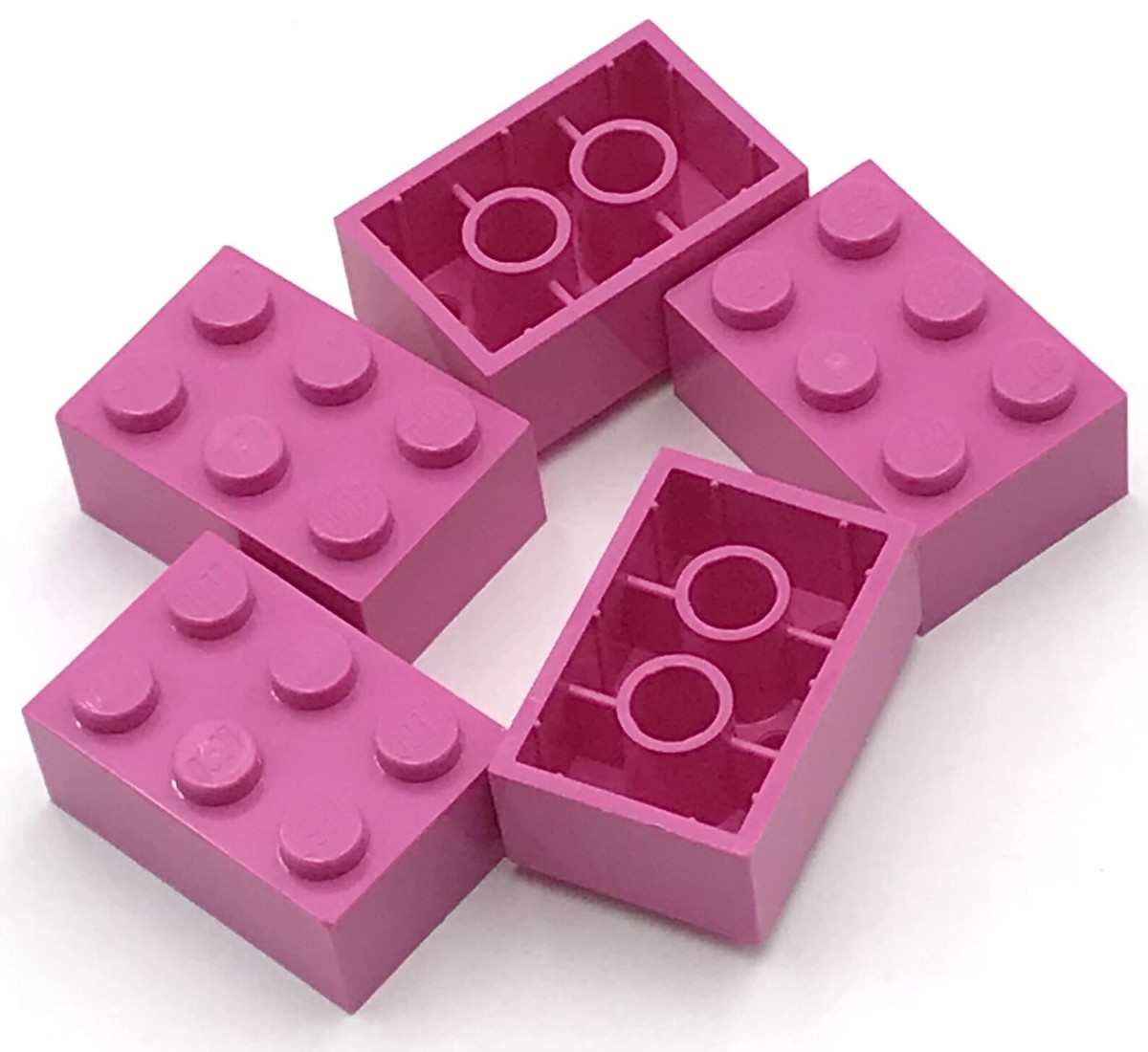 Lego New Dark Pink Bricks x Stud Pieces