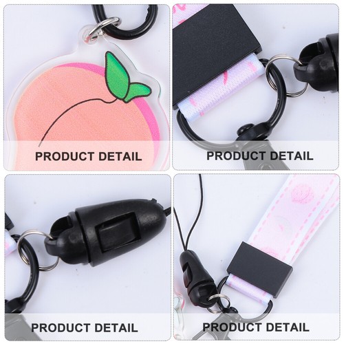2pcs Cellphone Hanging Lanyard Wrist Hanging Strap Key Chain Rope - 第 9/12 張圖片