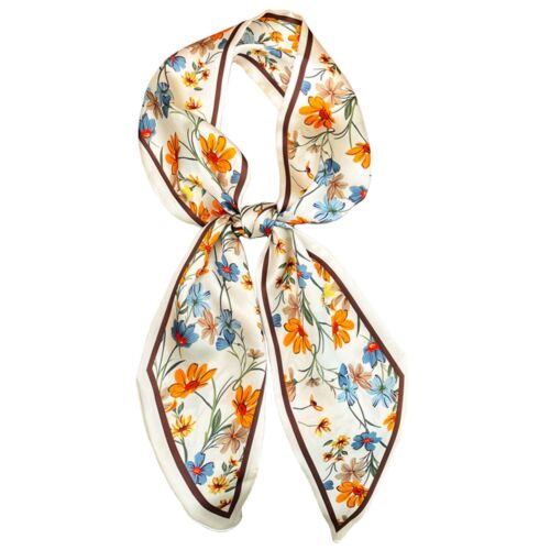 Fashion Satin Scarf For Hair Head Neck Scarves for Women Lightweight Handbag ...