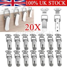 20X Latch Catch Steel Cabinet Boxes Handle Toggle Lock Clamp Hasp