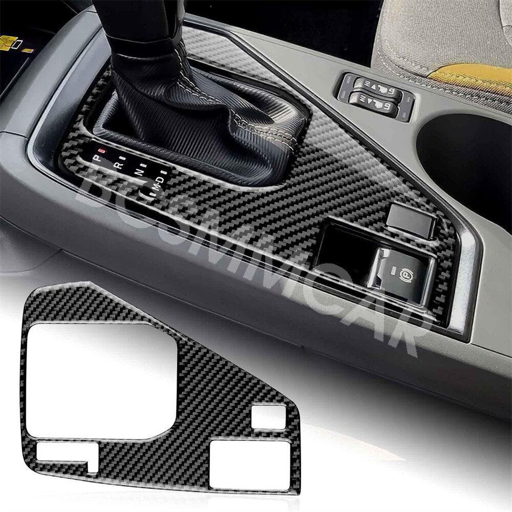 Carbon Fiber Center Console Gear Shift Panel Cover Fit For Subaru Crosstrek 2024