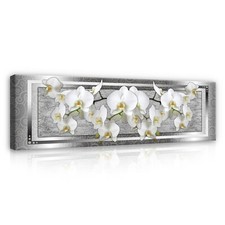 ORCHIDEE BLUMEN PANORAMA Wandbilder XXL Bilder Canvas Leinwand Wohnzimmer 82