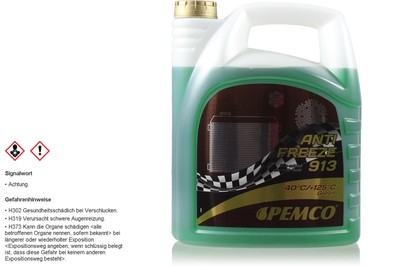 Pemco 1 x 5 Liter Kühlerfrostschutz Typ G13 Antifreeze Kühlmittel grün PM0913-5