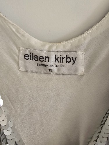Eileen Kirby silver sequin wrap dress size 10 - Picture 5 of 10