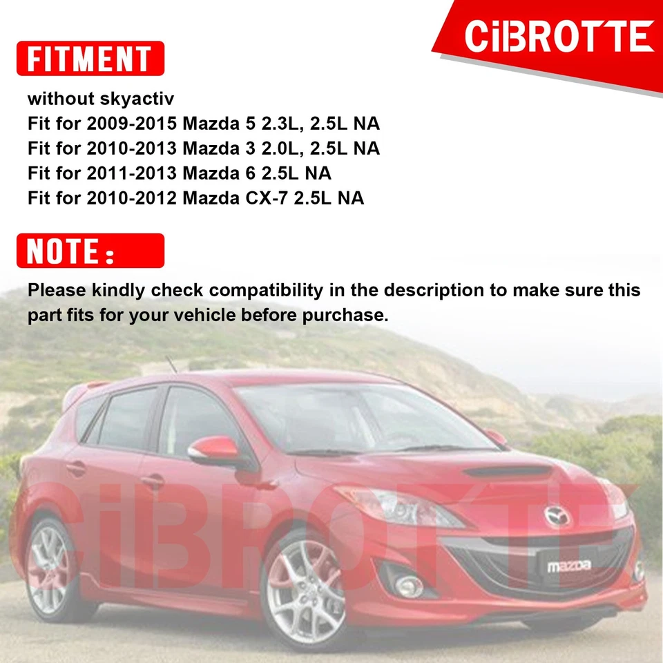 Kit de cubierta de válvula de aluminio para Mazda 5 2009-2015, 2010-2012 Mazda CX-7 2,5 L NA👍 Foto 3 de 4