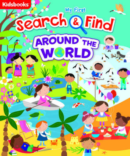 My First Search & Find Around the World - Board book By KidsBooks - GOOD