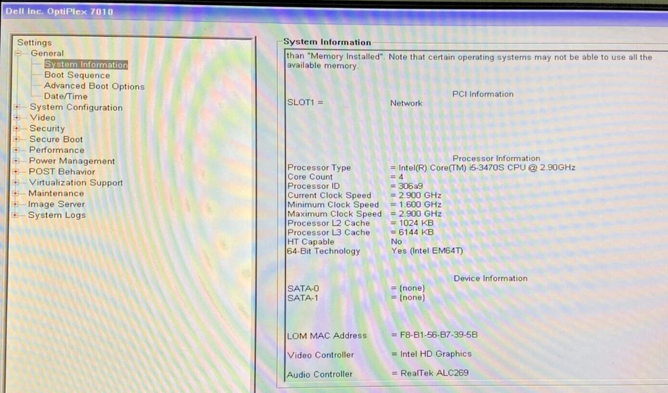 Dell OptiPlex 7010 SFF- i5-3470S - 4GB RAM - 256GB SSD - POWER CABLE (OFFERS OK) - Image 3 of 4