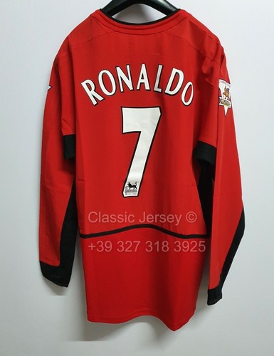 Maglia MANCHESTER UNITED 2003 CRISTIANO RONALDO 7 CR7 First Match Debut - Imagen 3 de 16