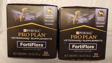 Purina FortiFlora For DOGS Probiotic Pro Plan Veterinary Supplement Lot of 2 