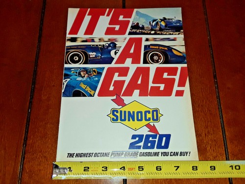 1967 SUNOCO SPECIAL 260 MARK DONOHUE ORIGINAL AD - Imagen 3 de 12