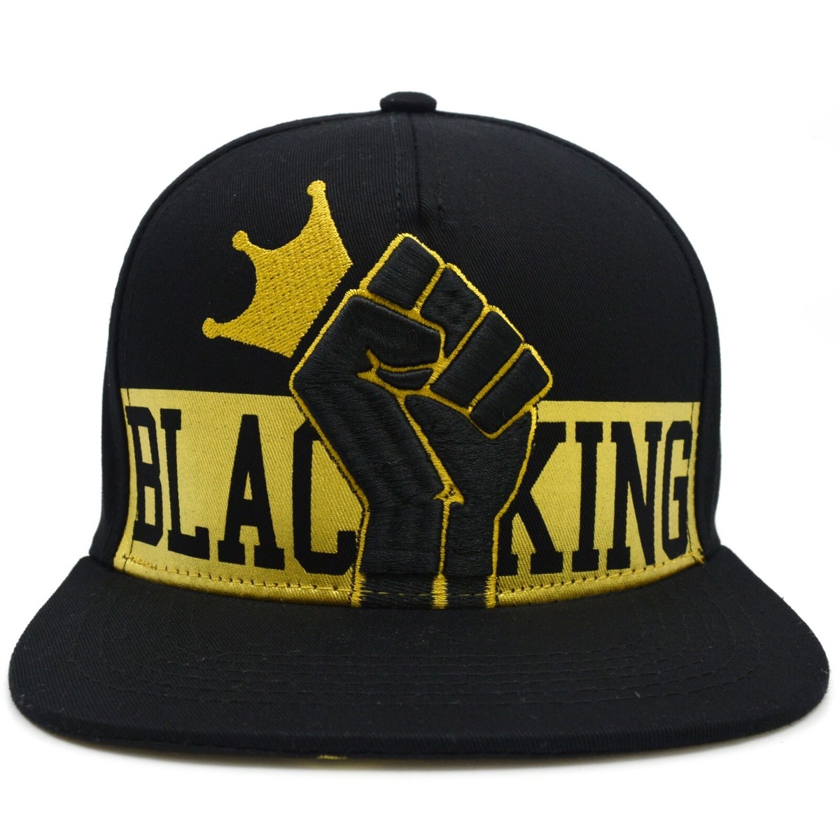 Black King New TL Embroidery Power Fist King Adjustable Adult