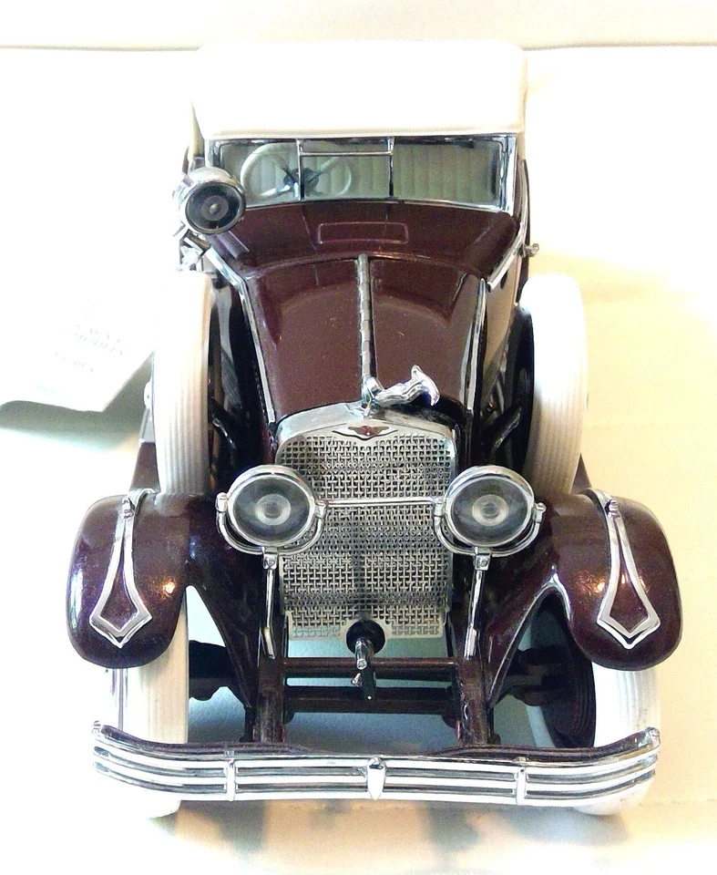 Franklin Mint - Hierro Fundido 1925 Hispano-Suiza H6B Kellner, Granate 1:24 Con Etiqueta Foto 2 de 4