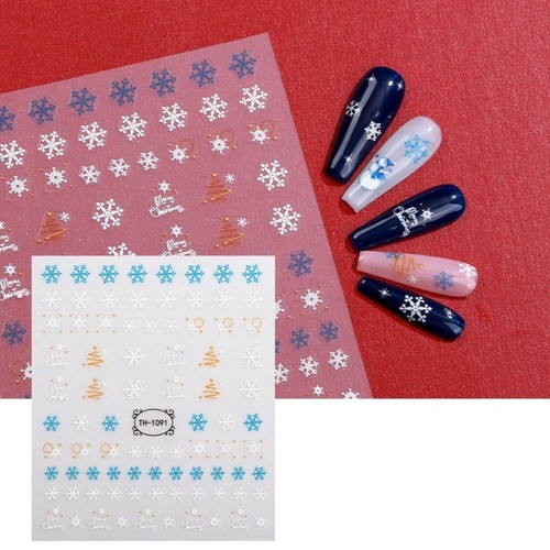 Back Glue Nail Art Sticker Nail Decoration Nail Decals Christmas Nail Sticker - Picture 6 of 24