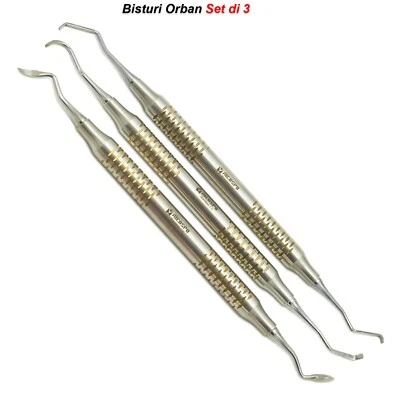 MEDSPO Chirurgia Parodontale Bisturi per Gengivectomia Orban Kirkland Coltello Dentale