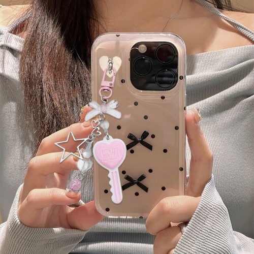 Fashion Key Star Bowknot Keychain Decorations Sweet Keyring Hanging Ornament - Zdjęcie 4 z 8