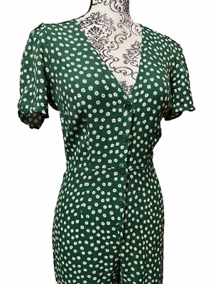 Reformation France Jumpsuit in Garland Size 4 US - Green with