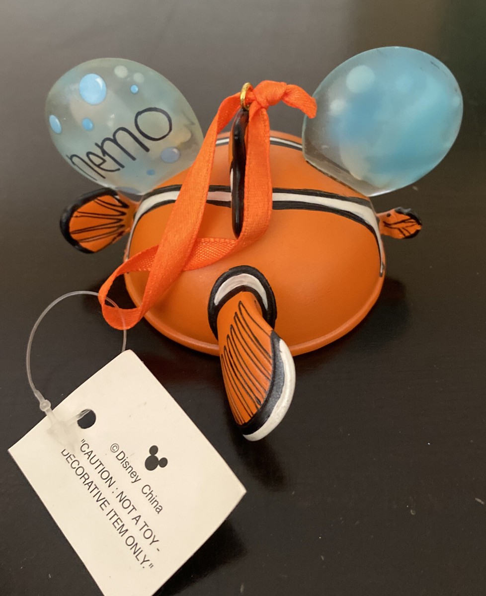 Disney Parks Finding Nemo Mickey Ear Hat Ornament By Costa