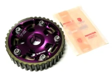 VMS 88-00 HONDA CIVIC D15 D16 SOHC ADJUSTABLE RACING CAM GEAR & CAM KEY PURPLE