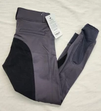 $145 HADLEY by SMARTPAK Mid-Rise Breeches, Full Seat - Gray - (24R)NEW