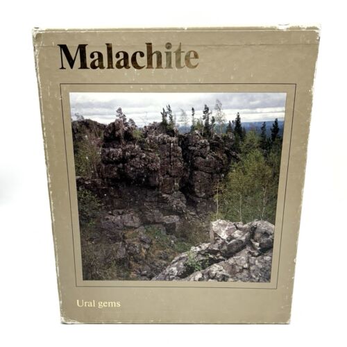 Malachite Ural Gems 2 Hardcover Boxed Illustrated Books 1987 Soviet Russia - Picture 2 of 10