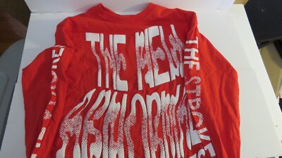 NWoT Rare The Strokes ''The New Abnormal'' Red Graphic/Long Sleeve T-Shirt Size S