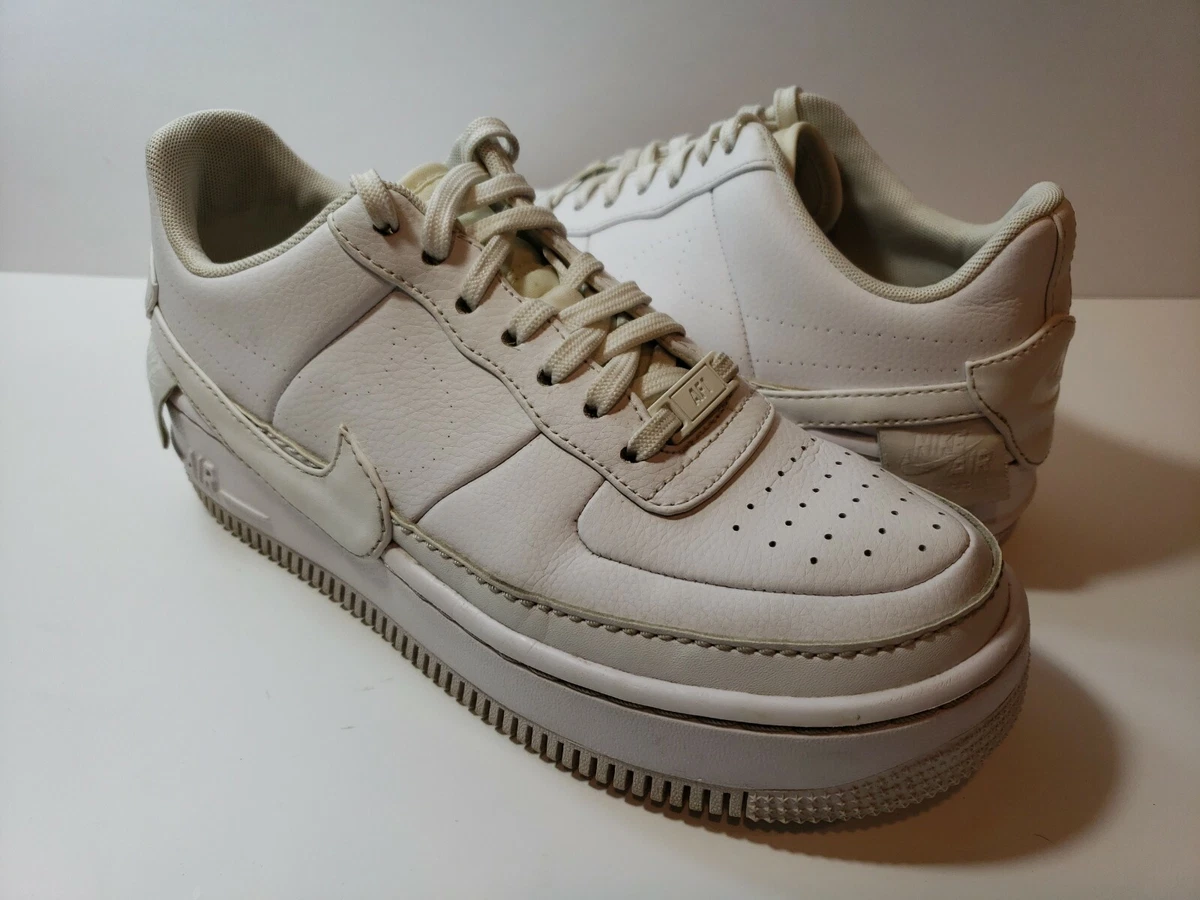 Nike AF1 Air Force 1 Jester XX Triple White Women&#039;s Sneakers AO1220-101 Sz | eBay