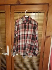 Vintage Givenchy for Chesa Signature Disco Shirt Plaid Size M Button Down 70  s
