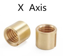2pc Milling Machine Brass Cross Feed Nut For Bridgeport X Axis CNC Vertical Mill