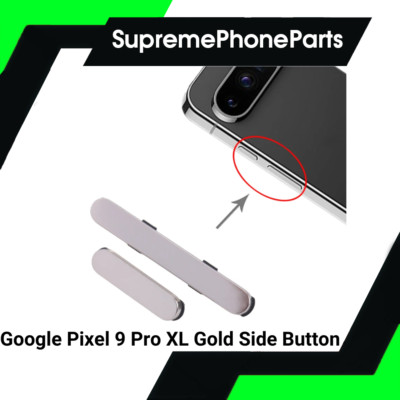 Google Pixel 9 PRO XL (Gold) Ersatz Seite Power Lautstärke Up Down Tasten Tasten Tasten