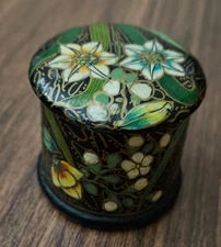 Vintage Gumps 'Papier Mache' Kashmiri Trinket Box