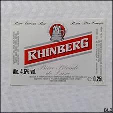Rhinberg Blonde de Luxe Beer Label (BL2)