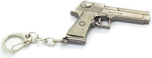 Desert Eagle Hand Gun Semi Automatic Pistol 9cm Keyring Gift Idea UK Seller - Picture 2 of 4