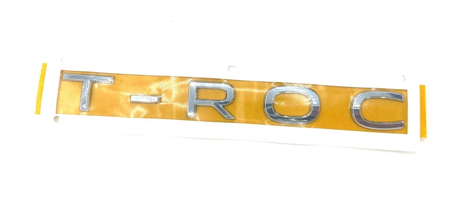 Original VW T-Roc Schriftzug T-ROC Logo Emblem hinten chromglanz 2GA853687B 2ZZ - Bild 1 von 1