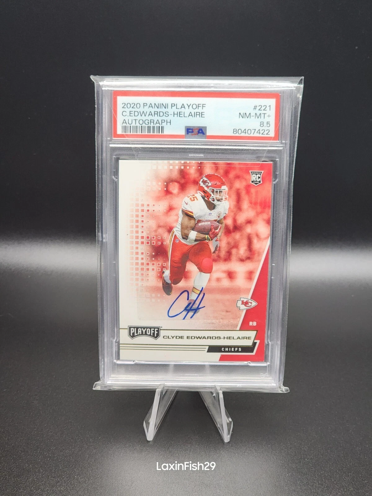 Clyde Edwards-Helaire Panini Playoff #221 Autograph