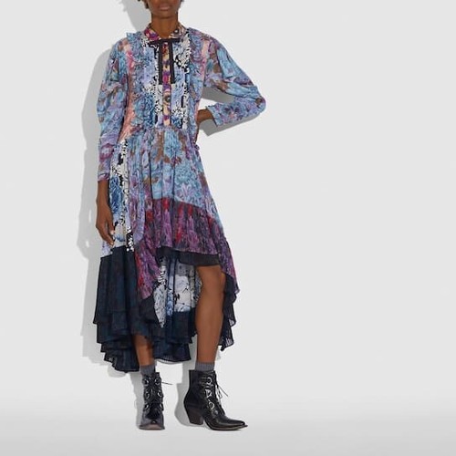 Coach Patchwork Dress With Kaffe Fassett Print - Picture 2 of 12