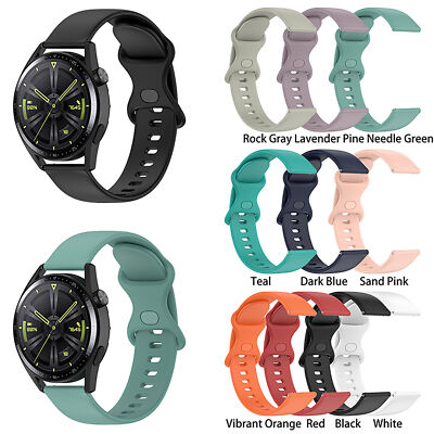 For HUAWEI Watch GT3 Strap 8 Tail Flat Head Silicone Strap 22MM Wristband