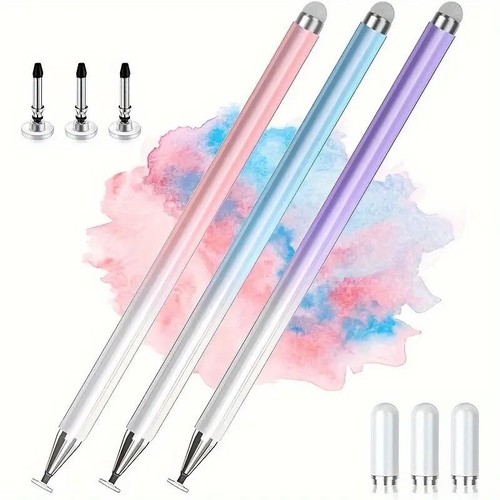 Stylus Pen 2 in 1 Touch Screen Universal for iPad iPhone Samsung Galaxy Tablet - Picture 1 of 19