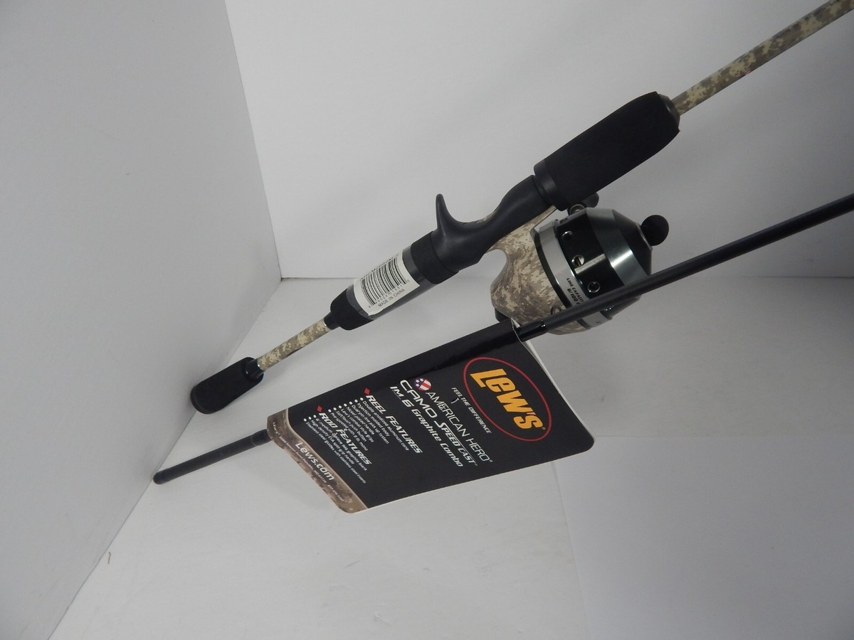 LEW'S AMERICAN SPINCAST COMBO,6' 2pcs, M,Gear Graphite IM6, Line 10lb