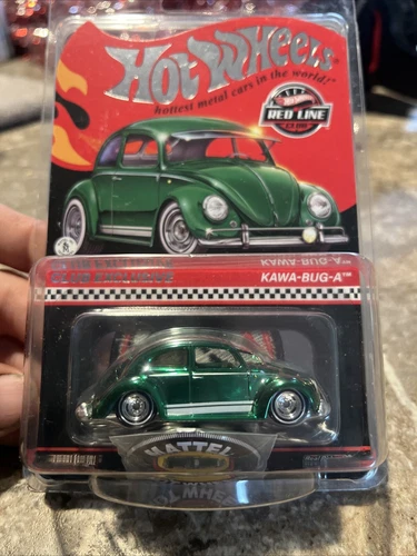 Hot Wheels Red Line Club 2024 RLC Membership Kawa-Bug-A Green with Patch/Pin