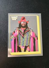 1993 WWF Macho Man Merlin WWE Wrestling Superstars Sticker Foil Card