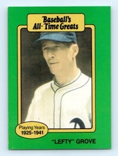 1987 Hygrade All-Time Greats Lefty Grove Philadelphia Athletics #NNO