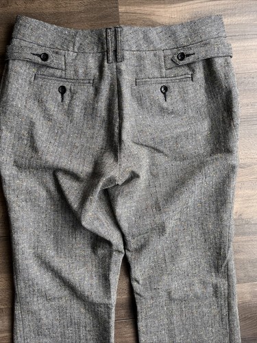 Body By Victoria Wool Blend Trouser Pants The Marisa Fit Lined Brown Tweed 8 New - Picture 8 of 14