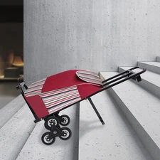 460lbs Capacity Portable Stair Climber Hand Truck Folding Trolley with 6 Wheels