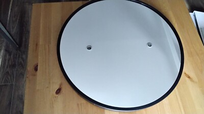 HF Home Feeling Premium Spiegel Rund 50 cm schwarz Kristallspiegel