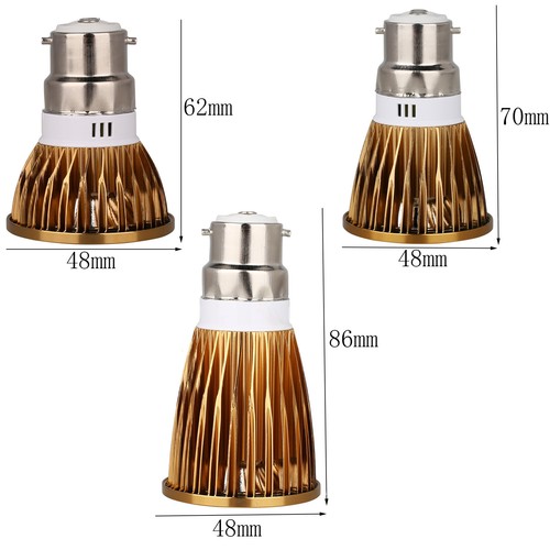 Dimmable 6W 9W 12W LED COB Spot Lights Bulbs GU10 MR16 GU5.3 E27 E12 Light Lamp - Picture 22 of 22