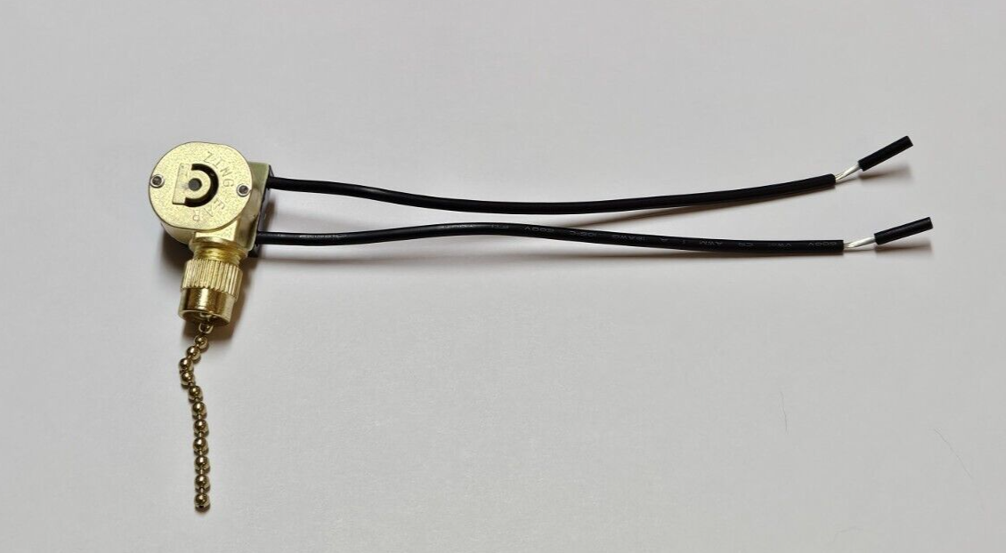 ZING EAR PULL CHAIN SWITCH WITH METAL SHELL FOR CANOPY OR