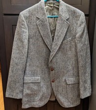 Vintage Harris Tweed Scottish-Wool Blazer Sports Coat - 42 READ DESCRIPTION